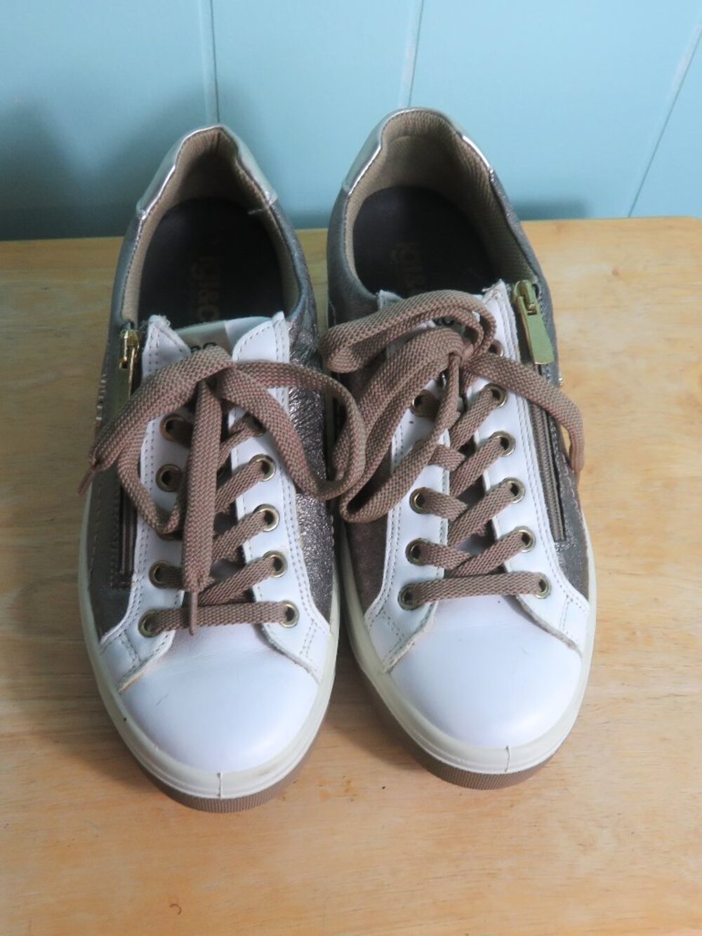 Igi&Co Shoes Sneakers Tie String and Zipper Made in Italy Size 7 1/2 (38)